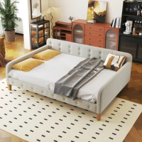 Full Size Upholstered Day with 4 Support Legs, including single bed, guest bed, adult and adolescent bed, sofa bed