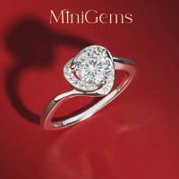 MiniGems แหวนเงินแท้ 925 เพชรสวิส(CZ) แหวนคู่ แหวนแต่งงาน แหวนผู้หญิง แหวนผู้ชาย 08931