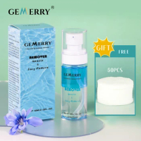 Gemerry Makeup Remover Oil for Cluster Lashes and Facial Deep Cleansing Mild and non irritating Water Oil Separation Remover Kit