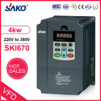 SAKO SKI670 4KW 5HP VFD 220VAC INPUT 380VAC OUTPUT Variable Frequency Inverter