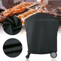 1PCS Dust Cover Waterproof Polyester Fabric BBQ Grill Cover For Weber Q1000/Q2000 Series Gas Patio Barbecue Gas Grill Cover