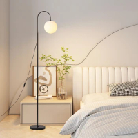 Minimalist Led Floor Lamps Ambient Light Scandinavian Living Room Bedroom Study Vertical Lamp Indoor Lighting Fixture Home Decor