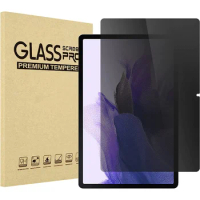 Privacy Filter Tempered Glass Film Anti-Spy Shield Screen Protector for Samsung Galaxy Tab S8 Plus / Tab S7 FE/Tab S7 Plus 12.4