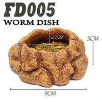 FD003 WORM DISH WADAH JANGKRIK ULAT KECOA DUBIA TEMPAT MAKAN BD BEARDED DRAGON BABY SALVA VARANUS KA