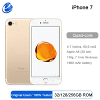 Original Apple iPhone 7 256GB 4G LTE iphone7 Mobile phone IOS Quad Core cellphone 4.7'' 12.0 MP Fingerprint Smartphone