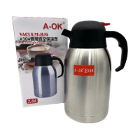 A-OK雙層真空保溫壺/保溫壺/咖啡壺/茶壺-2000ML