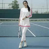 Setelan Baju Olahraga Rok Celana Sport Wanita Gym Running Outfit Kekinian - Sport Set Legging Sport 