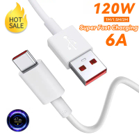 สายชาร์จ USB C 6A 120W ชาร์จเร็วพิเศษ สาย Type C สำหรับเทคโนโลยีชาร์จใหม่ Turbo Fast Charging สายข้อ