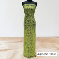 Bakal Kain Bahan Kebaya Brokat Semi Prancis Panel/ Brokat Per Baju