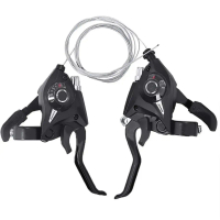 Thumb Gear Shift Lever Set 3x7 21 Speed Bicycle Shifter Levers 3x8 24 Speed Brake Levers 21 Speed Bi