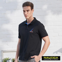【NAUTICA】COMPETITION經典素色POLO衫(黑色)