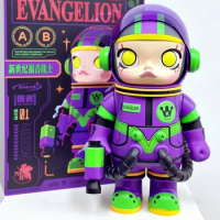 Original Eva Mega Space Molly 400% Collection Purple Green Astronaut Molly Figure Limited Edition Collection Art Toy