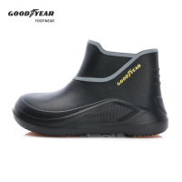【GOODYEAR 固特異】水蛛-護趾輕量防水鞋/男鞋 短靴 黑色(GAMS43620)