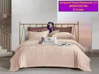 Madamel Set Sprei JacquardTncel/Organic J. G Cream -Diamond Plus S. Set Sprei 120x200x40cm Cream