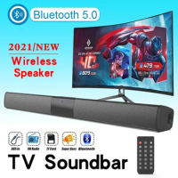 BS-28B Sound Bar TV Portable Bluetooth-compatible Speaker Wireless Column Home Theater Sound System RCA AUX For TV PC Soundbar