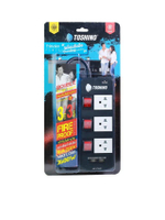 รางปลั๊ก 3 ช่อง VCT3x1.5 3 เมตร USB สีดำ