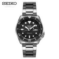 SEIKO Men's Sports Quartz Waterproof Watch, Multifunctional Dial Luminous Hands and Markers, Stainless Steel or Rubber Strap.