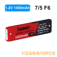 1.2V 7/5F6 67F6 1450mAh Ni-mh Chewing Gum Battery 7/5 F6 Cell for Panasonic Sony MD CD Cassette Player lithium batteries