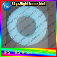 2017Hot Selling EL Products- 100m-3.2mm-white Neon Rope Tube EL Glowing wire/EL Flashing wire/EL Wire+Free shipping