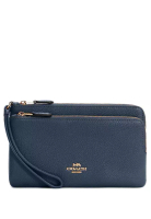 COACH Double Zip Wallet - Navy