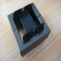 EE55B 20pin Power Transformer Core Ferrite Core with10+10pin Bobbin Ferrite Chokes Filter Ferrite Bead MnZn PC40,2sets /lot