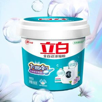 立白洗衣粉全自動濃縮洗衣粉無磷型低泡易漂  用量少-清香香檸花 900g*1桶 1件