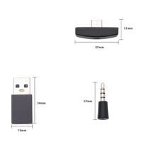 Game USB Bluetooth 5.0 Adapter Dongle Wireless Audio Transmitter Audio Adapter for PC for PS4/PS5 for Switch USB Dongle Stick