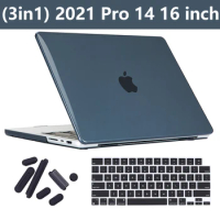 Matte Hard Shell Laptop Case for MacBook Pro 13 14 inch Case 2021 2022 Model A2442 with M1 Pro / M1 M2 Chip &amp; Touch ID