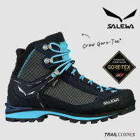 【SALEWA】CROW GORE-TEX 登山鞋 女 海軍藍(中筒防水登山靴 防水健行鞋 徒步旅行)