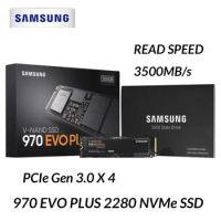 SAMSUNG 970 EVO Plus SSD 250G 500G 1TB 2TB NVMe PCIe 3.0 M.2 2280 DRAM Cache Solid State Drives for Laptop PC Notebook Computer