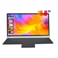 15.6 Inch 4K UHD Portable Monitor 3840*2160 IPS HDR 100% SRGB Dual Speaker Gaming Display For Computer Laptop Xbox PS4/5 Switch