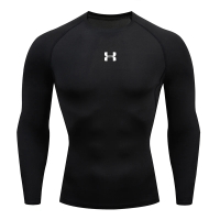 Hot Men Running Compression T-Shirt Long Sleeves Sport Tees Gym Fitness Sweatshirt Male Jogging Trac
