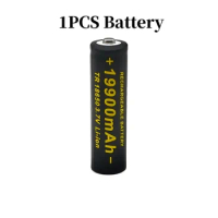 100% New 18650 Lithium Batteries Flashlight 18650 Rechargeable-Battery 3.7V 19900 Mah for Flashlight +201 charger