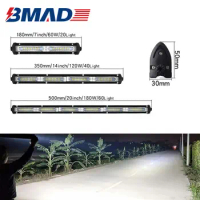 BMAD Slim Led Bar Light 7" 14" 20" Panel Offroad Spot Beam 12V 24V Work Light Lamp for Car Jeep Tractor Boat 4x4 Truck SUV ATV