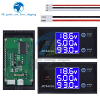 LCD Digital Voltmeter Ammeter Wattmeter Voltage Current Power Meter Volt Detector Tester Monitor 48V 60V 72V DC 0-100V 10A 1000W