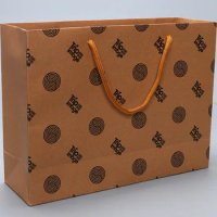 Free delivery 2023 Custom wholesale paper bag printing logo shopping gift kraft bag for jewelry packaging --XP2022