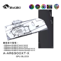 Bykski Water Block use for Asrock RX6900XT/RX6800XT Phantom Gaming /RX6900XT/RX6800XT Taichi X 16G OC GPU Card/Full Cover Copper
