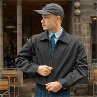 QZY Áo khoác kaki nam dáng rộng form boxy - Relaxed Harrington Jacket - The Circles