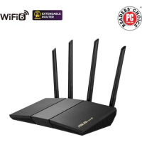 Asus Wifi 6 Router Rt-Ax57 Dual Band Wifi Router Game And Streaming Compatible With Aimesh Including Lifelong Internet Security