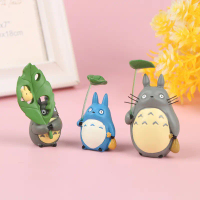โมเดลฟิกเกอร์ Totoro, สาว Totoro พร้อมโมเดลใบไม้, Studio Ghibli Miyazaki, เพื่อนบ้านของฉัน Totoro, ต