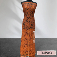 Bahan Kebaya Kain Brokat Semi Prancis Metalik/ Lace Methalik