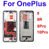 Middle Frame Housing For OnePlus 9 9R 9Pro 10 Pro 9RT 5G Front Cover Middle Housing Bezel with Side Button Replacement Parts