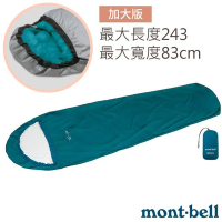 【mont-bell】TYVEK SLEEPING BAG 超輕防水透氣睡袋露宿袋/內套(加長加寬.僅208g)_1121329 BASM 藍綠