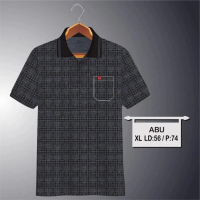 ￼Noveli wear - Kaos kerah pria | kaos korea katun saku dewasa motip full print | kaos polo batik 02