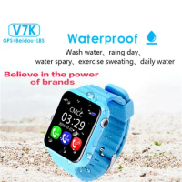 20pcs GPS Tracker Smart Watch V7k For iOS Android Kids Location Children Baby Support SIM TF Safe Anti-lost Monitor waterproof