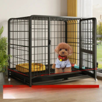 Dog cage Medium large dog indoor with toilet border collie Small pet cage Golden hair dog house house enclosure