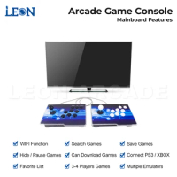 LEON ARCADE Arcade Game Console Hd 720p Retro Pandoras Box Game Console Multiplayer Joysticks Pandora Box 3d Wifi 8000 Arcade