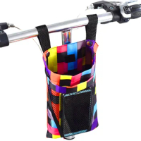 Bike Front Storage Bag Bike Handlebar Pocket Basket Mobile Phone Water Cup Storage Bags for Bicycle Motorcycle Electric Vehicle