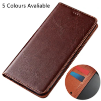 Crazy Horse Real Leather Magnetic Book Phone Bag For Asus Zenfone 5 2018 ZE620KL/Asus Zenfone 5 Lite ZC600KL Phone Case Pocket