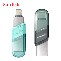 SanDisk USB 3.0/3.1 USB iXpand Flash Drive Flip 128GB Pen Drive 64GB For iPhone X 11/8/7Plus/13/14/12/6s Plus/ipad And Computer